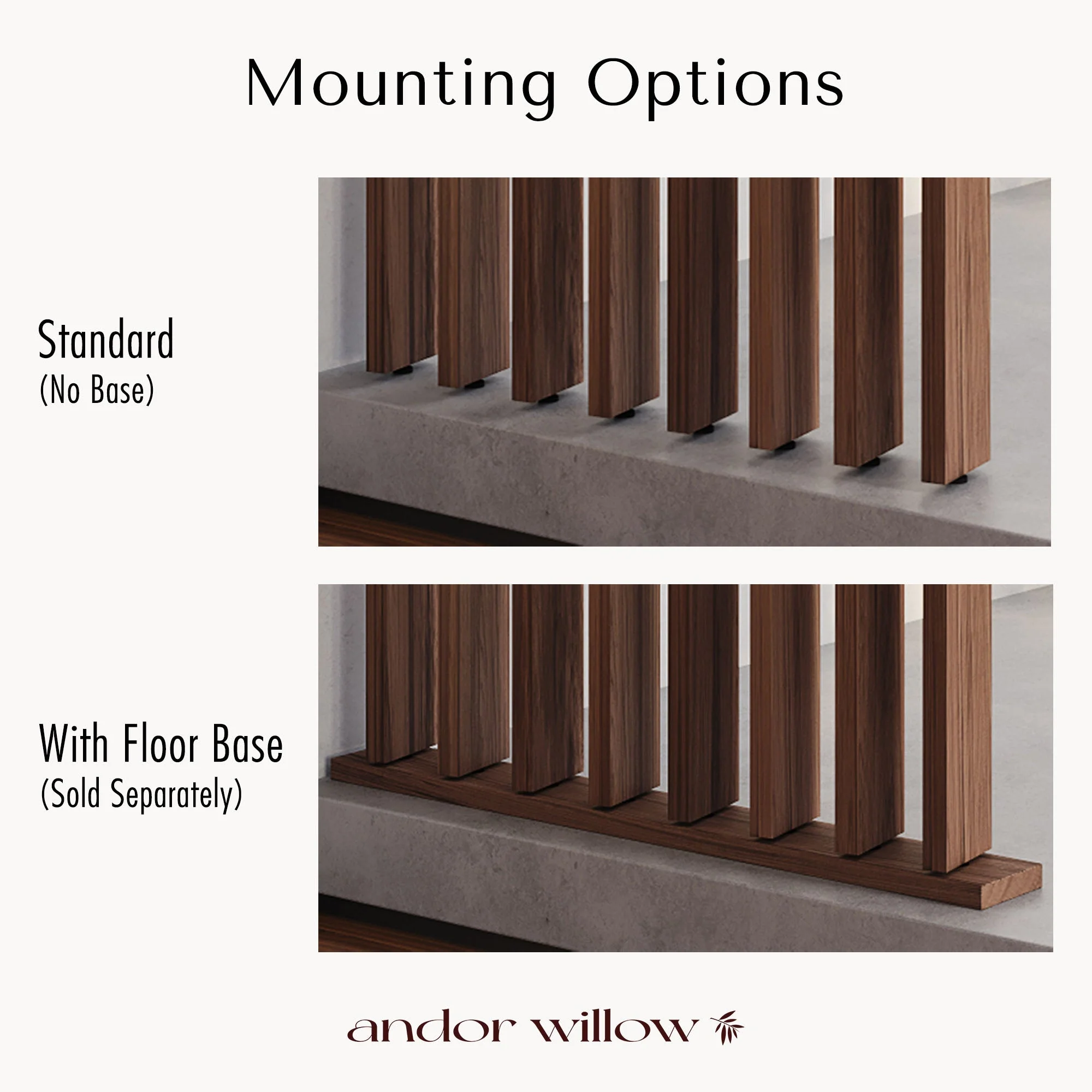 Wood Slat Room Divider - Image 2