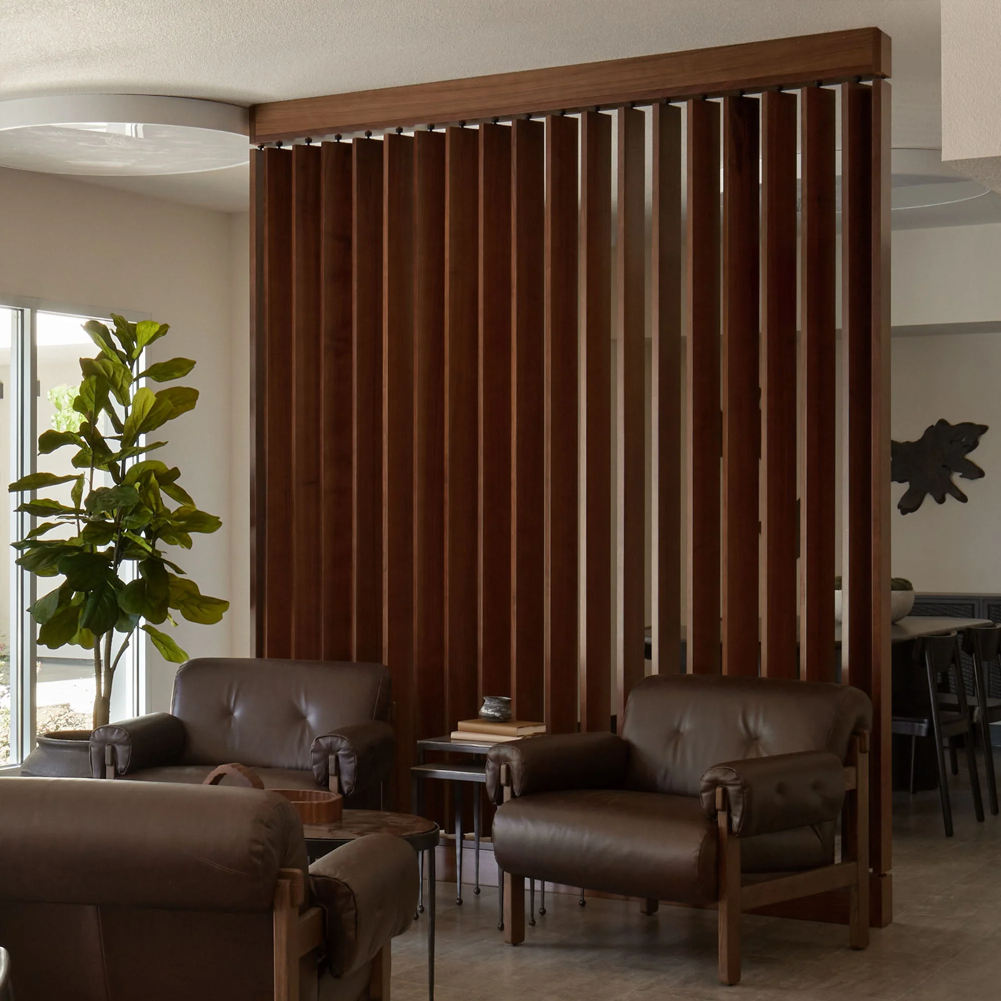 Wood Slat Room Divider - Image 3