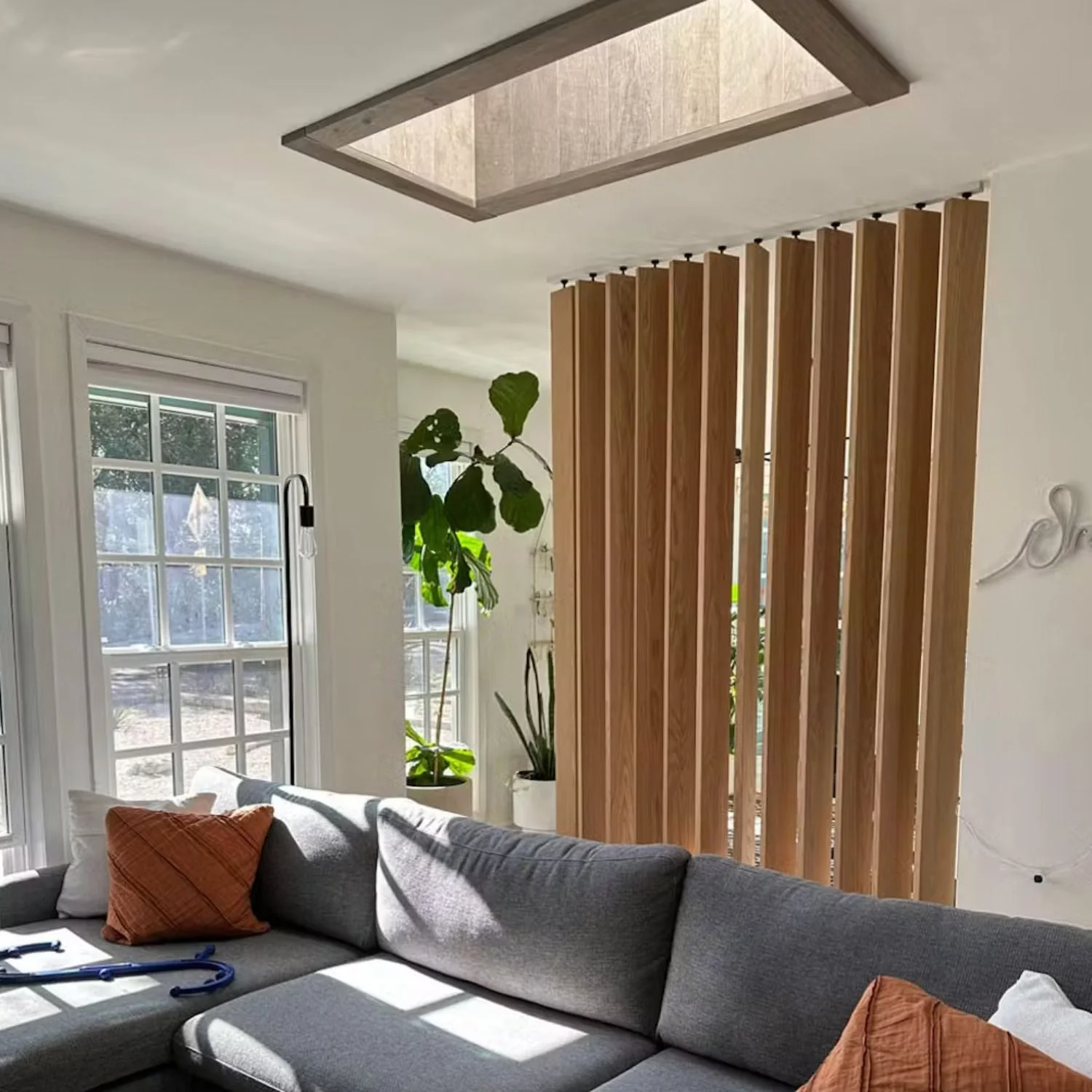 Wood Slat Room Divider - Image 4