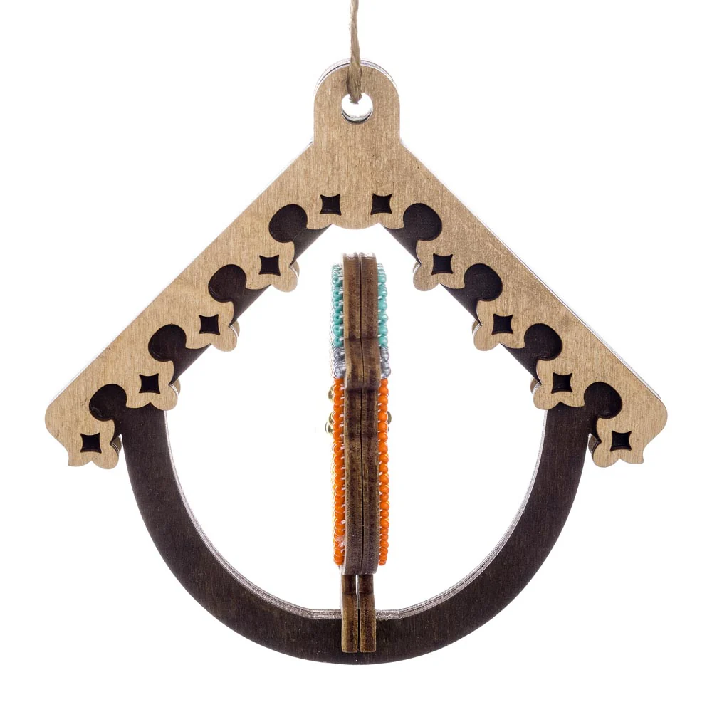 Wooden Bead Embroidery Kit ‚Äì ‚ÄúBird In Birdhouse‚Äù FLK-580 - Image 10