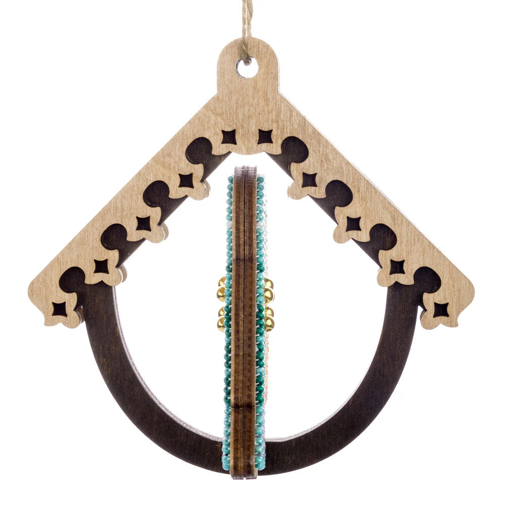 Wooden Bead Embroidery Kit ‚Äì ‚ÄúBird In Birdhouse‚Äù FLK-580 - Image 6
