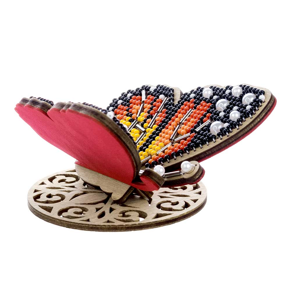 Wooden Bead Embroidery Kit – “Bright Butterfly” FLK-581 - Image 7