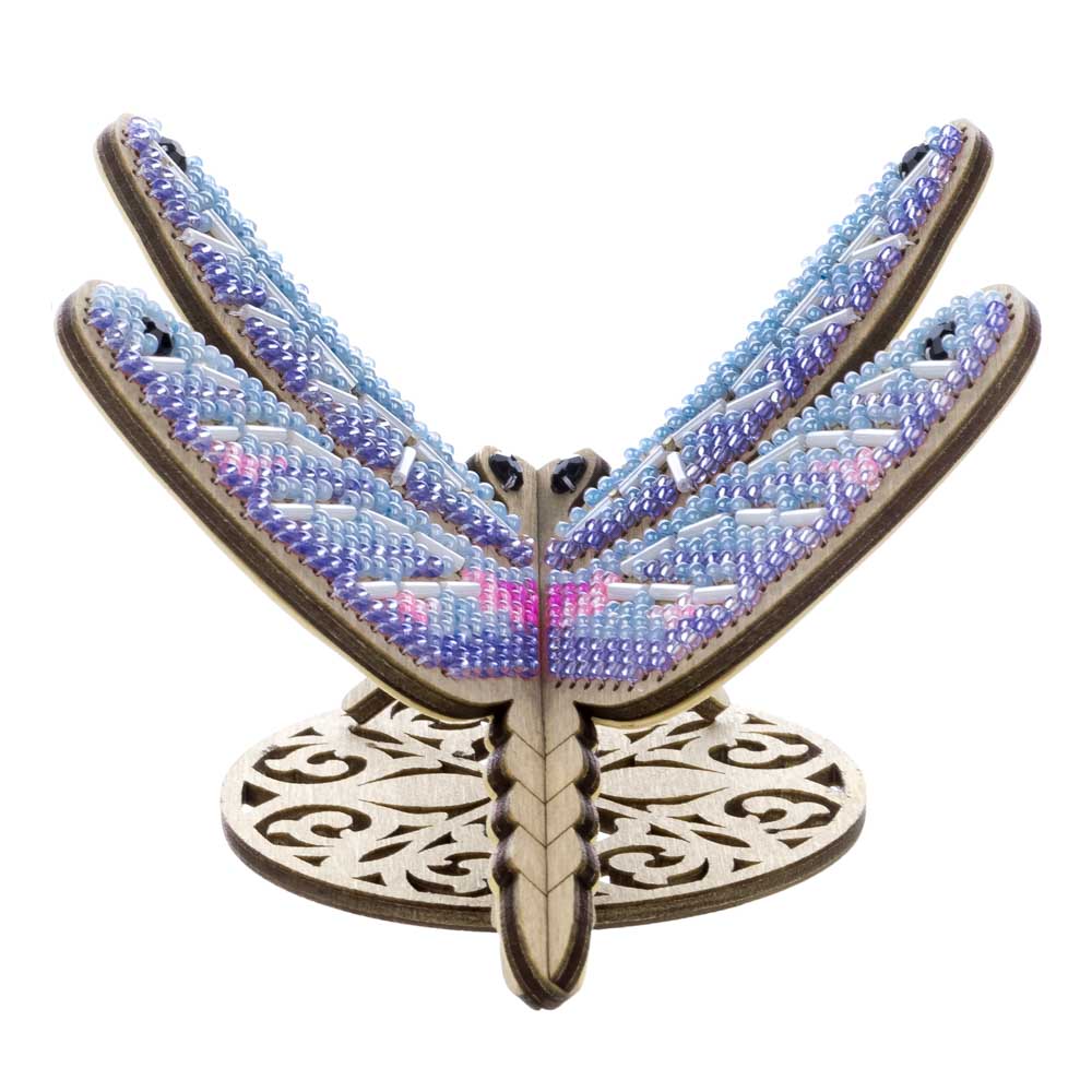Wooden Bead Embroidery Kit – “Dragonfly” FLK-584 - Image 6