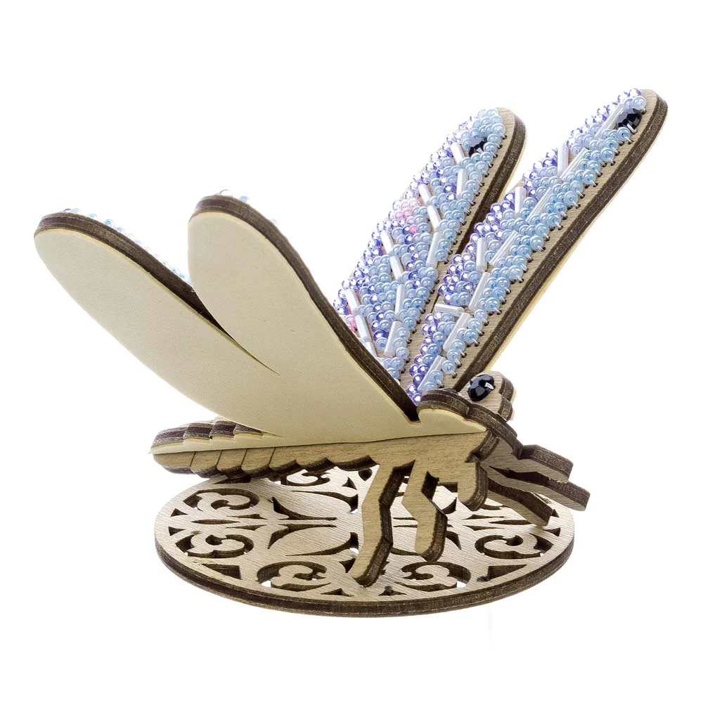 Wooden Bead Embroidery Kit – “Dragonfly” FLK-584 - Image 7