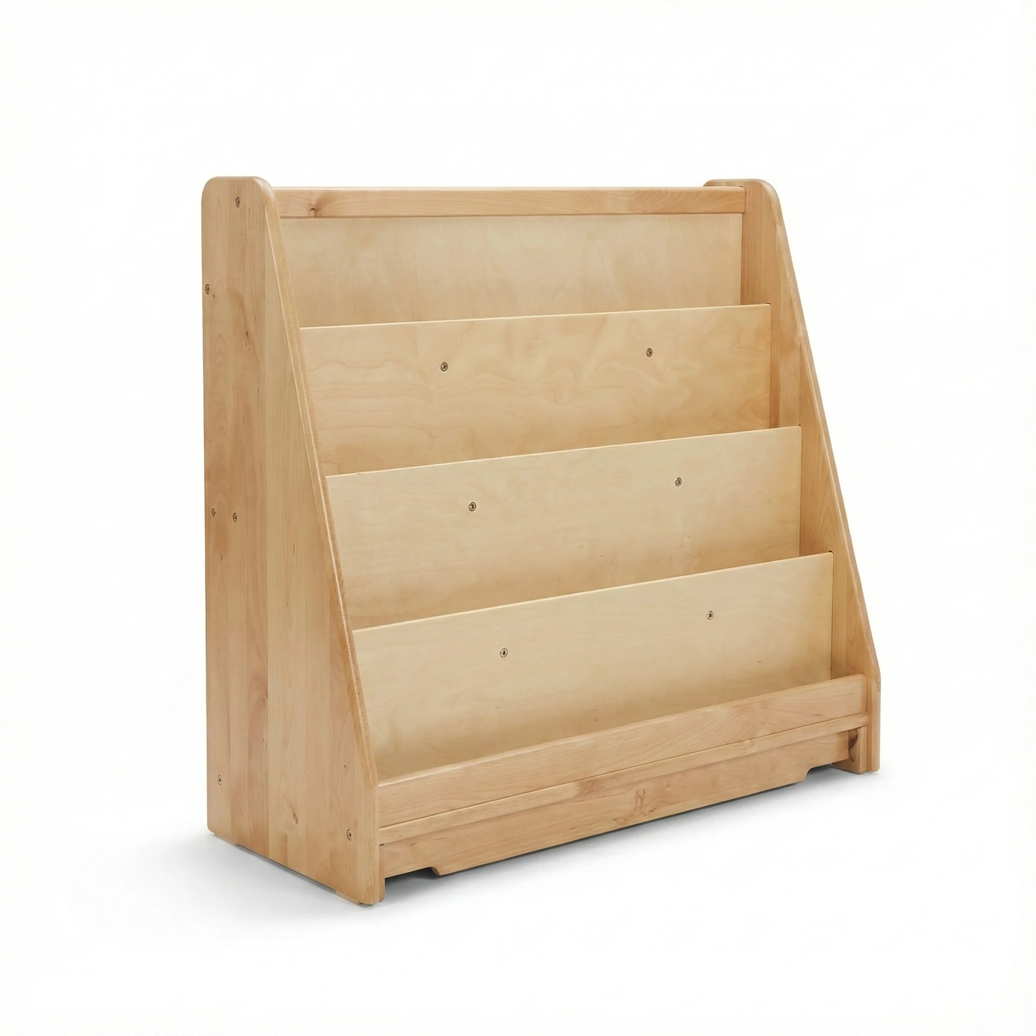 Wooden Classroom Bookshelf – 4 Tier Front-Facing Display | 32" H x 36.5" W x 14.5" D - Image 2