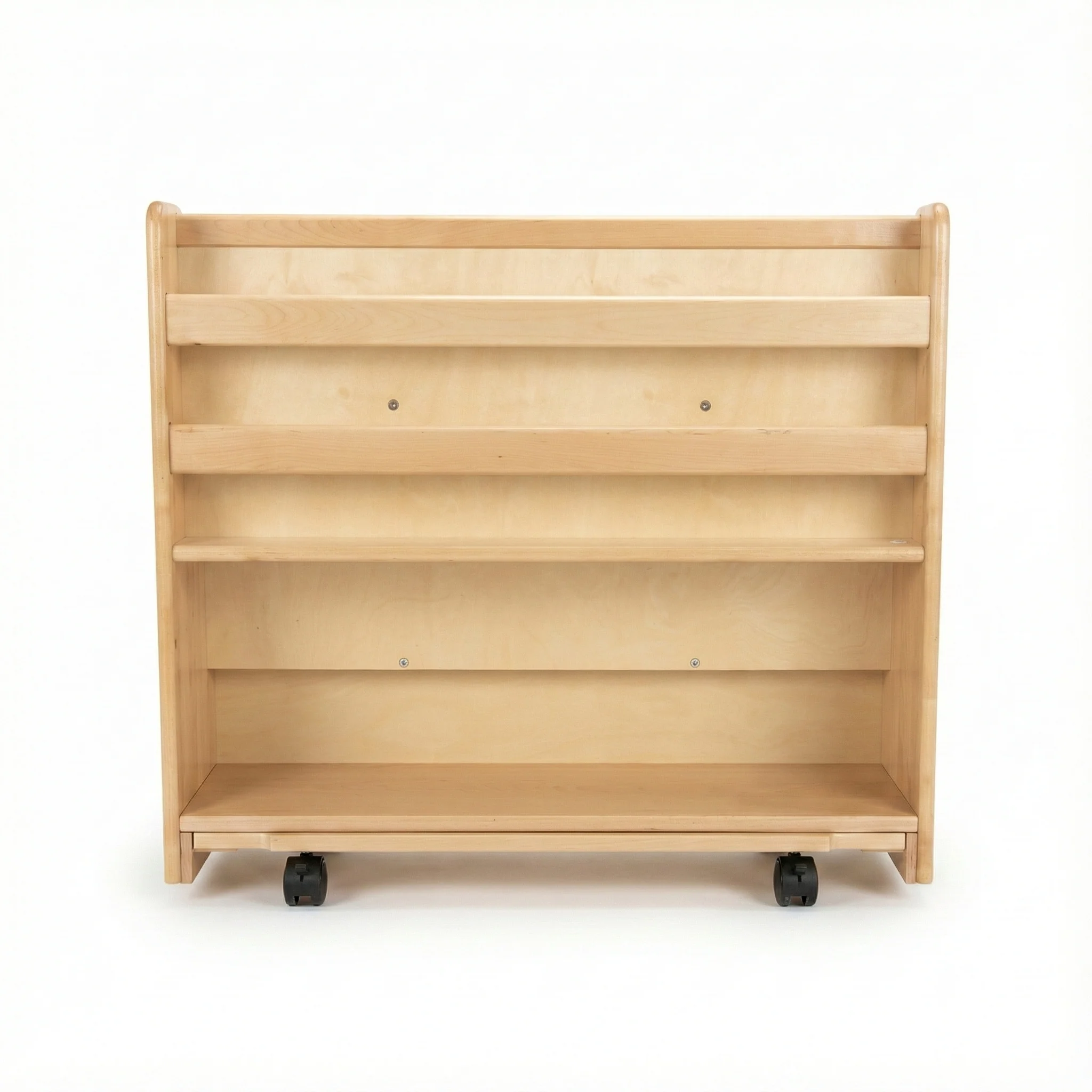 Wooden Classroom Bookshelf – 4 Tier Front-Facing Display | 32" H x 36.5" W x 14.5" D - Image 5