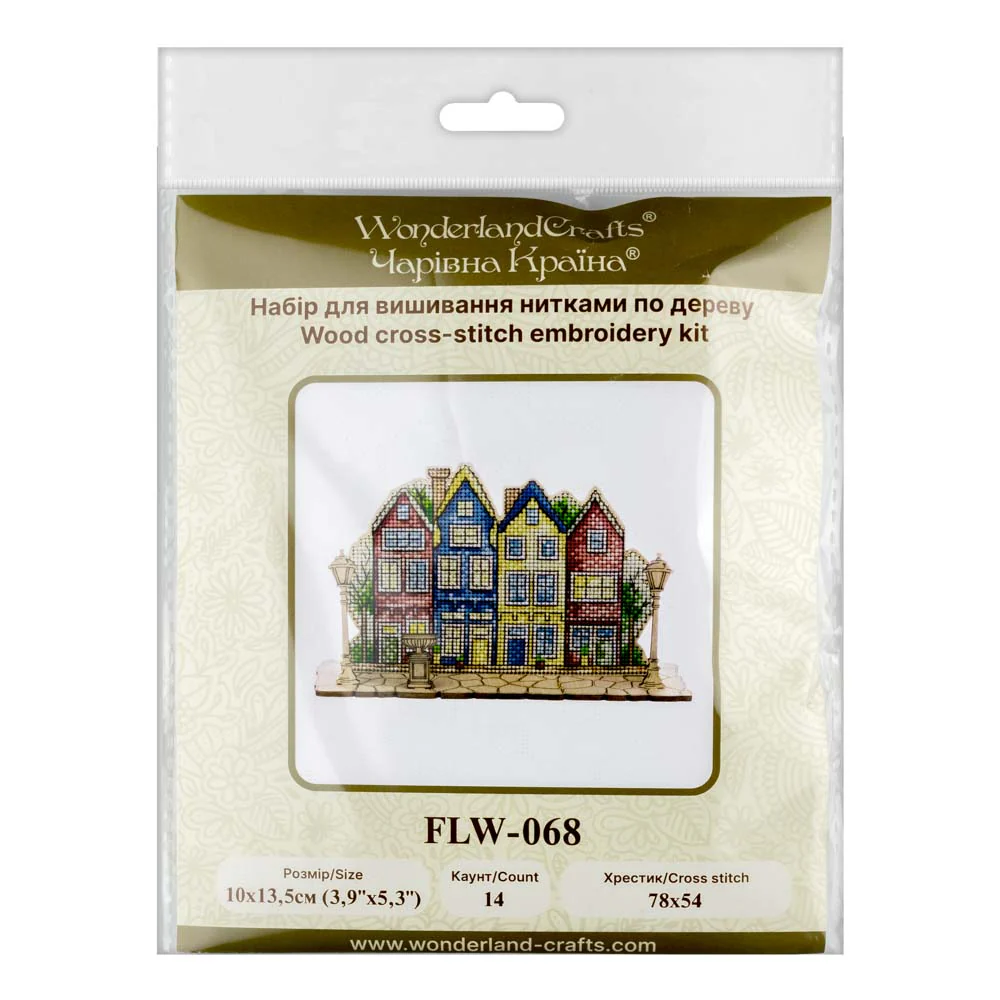 Wooden Cross-Stitch Kit Evening Lights FLW-068 - Image 4