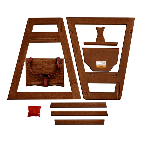 Wooden High Chair for Toddler - Stackable - Unassembled - Image 5
