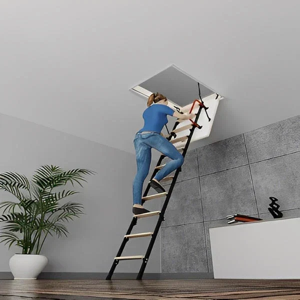 Wooden Metal Basic Insulated Ladder - All Sizes - Image 2