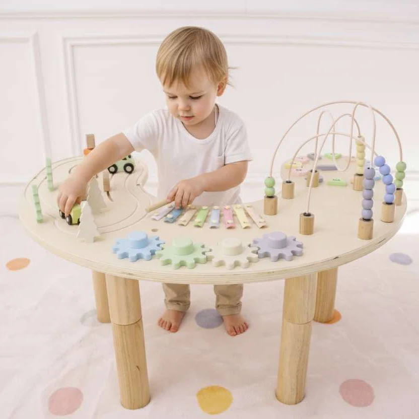 Wooden Multi-Activity Sensory Play Table - Image 2
