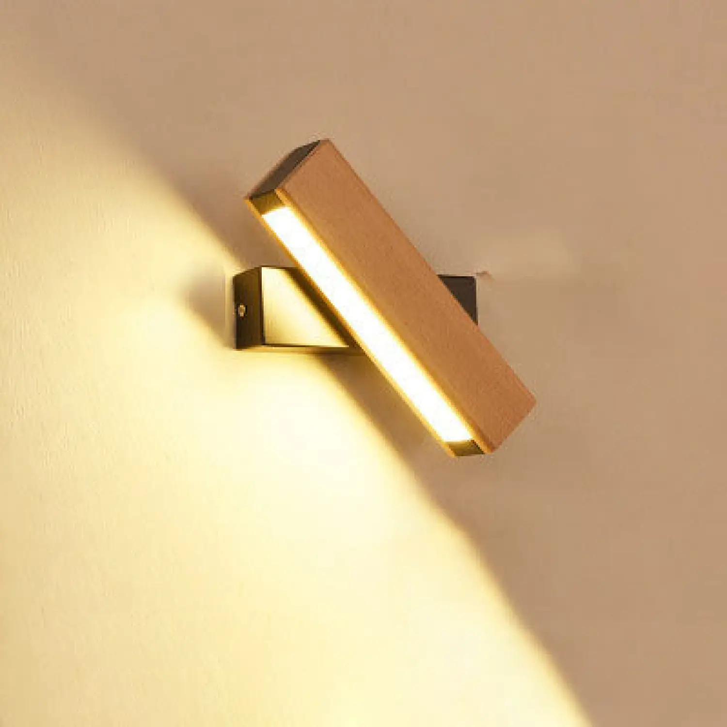 Wooden Wall Light with Modern LED Design for Living Room - Image 3