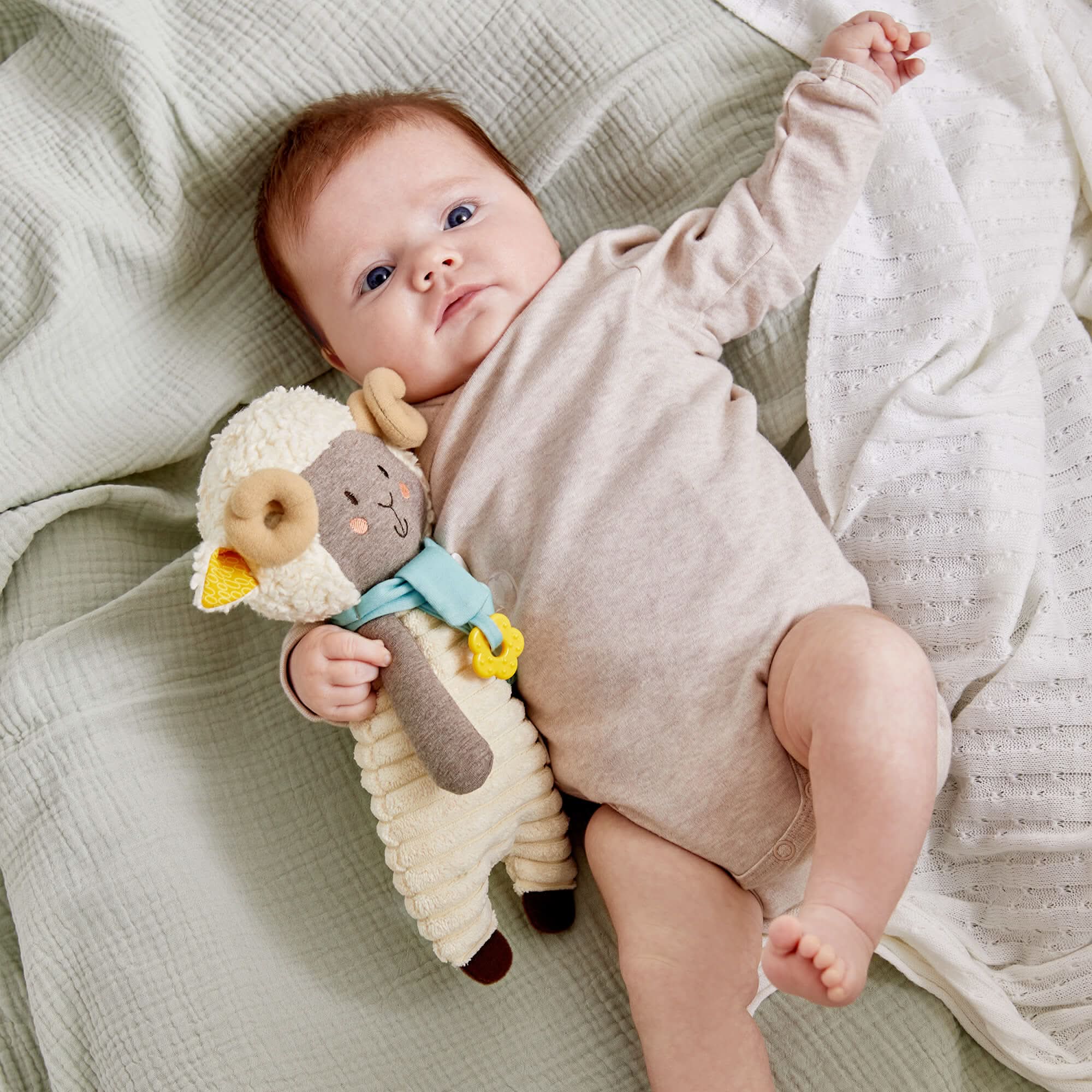 Woolbert the Ram Cuddly Baby Sensory Toy - Image 2
