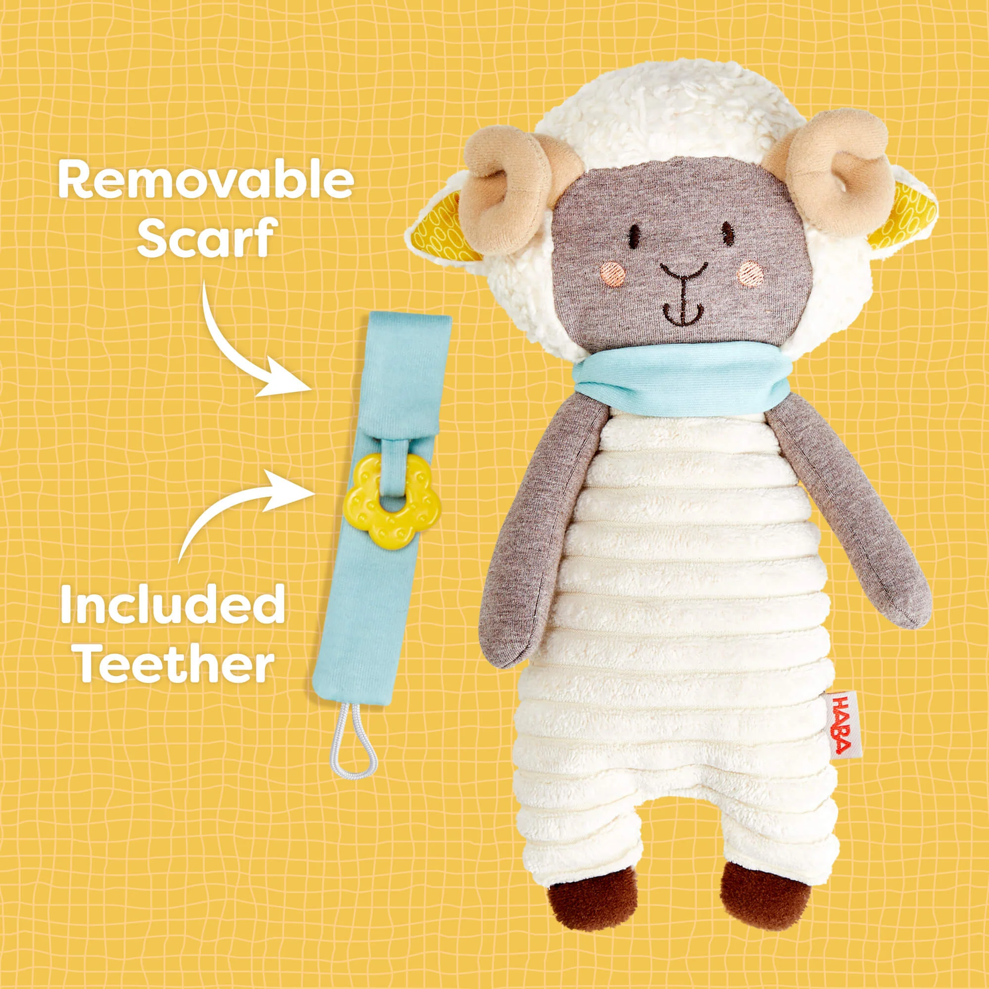 Woolbert the Ram Cuddly Baby Sensory Toy - Image 5