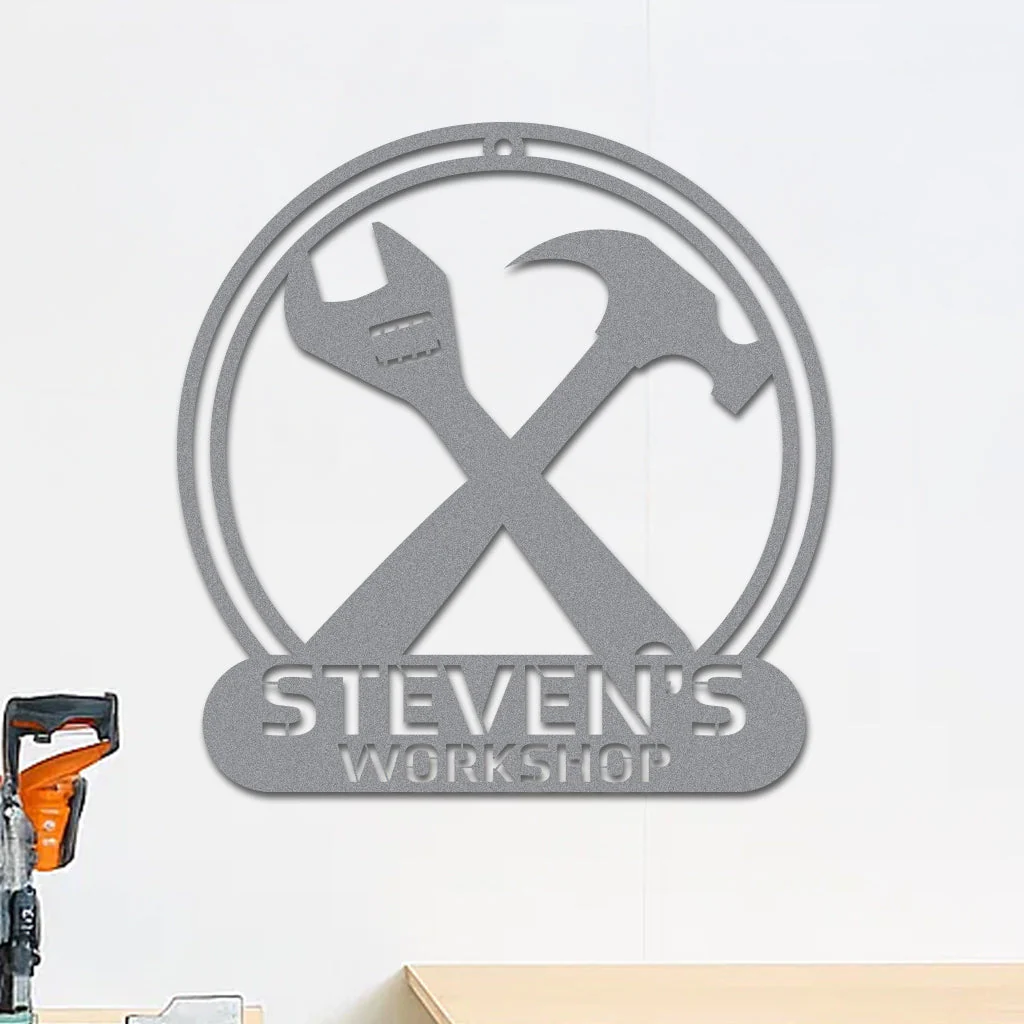 Workshop Tools Sign w Name - Image 6