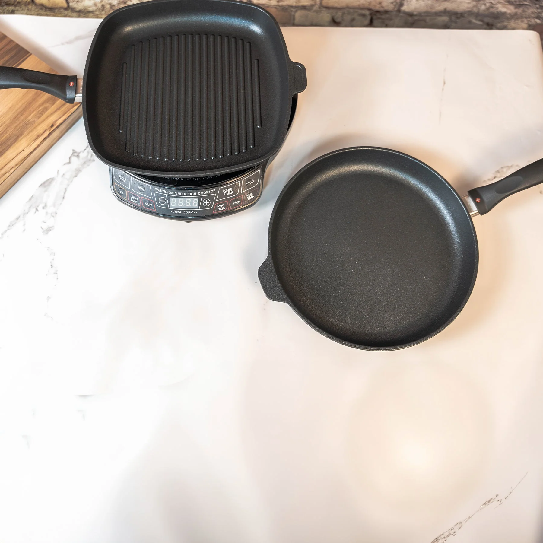 XD Nonstick 2-Piece Set - Fry Pan & Grill Pan - Induction - Image 3