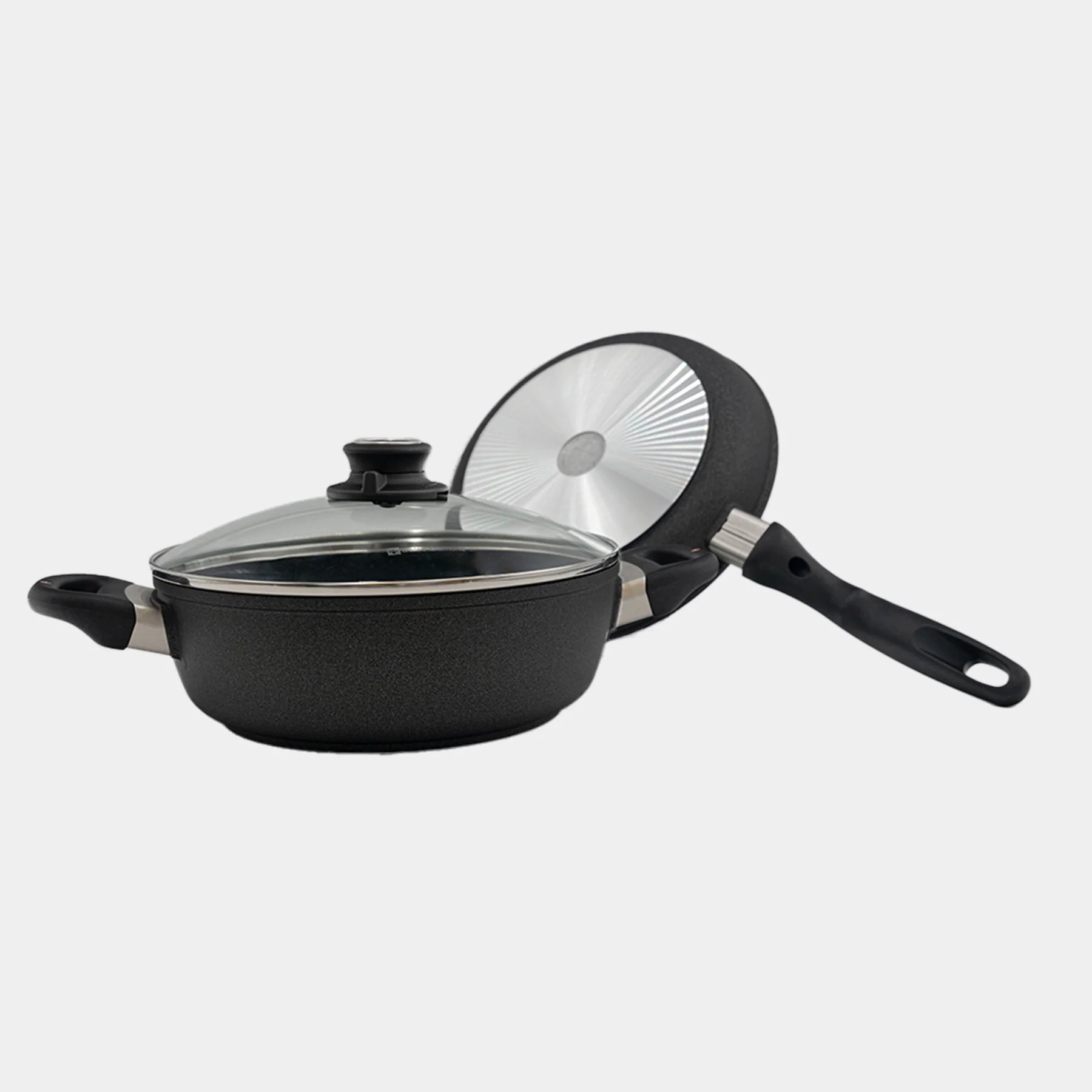 XD Nonstick 3-Piece Set - Fry Pan & Casserole - Image 4