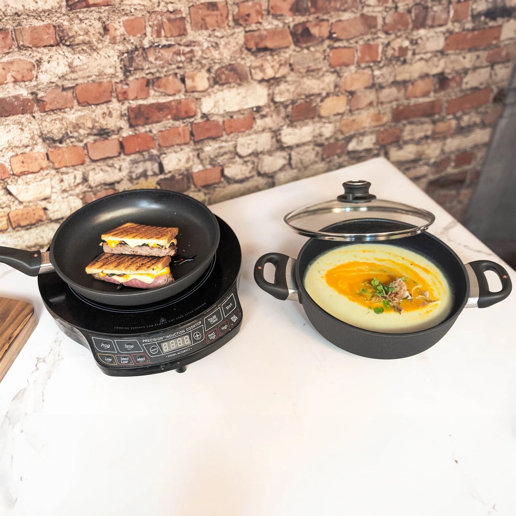 XD Nonstick 3-Piece Set - Fry Pan & Casserole - Induction - Image 2