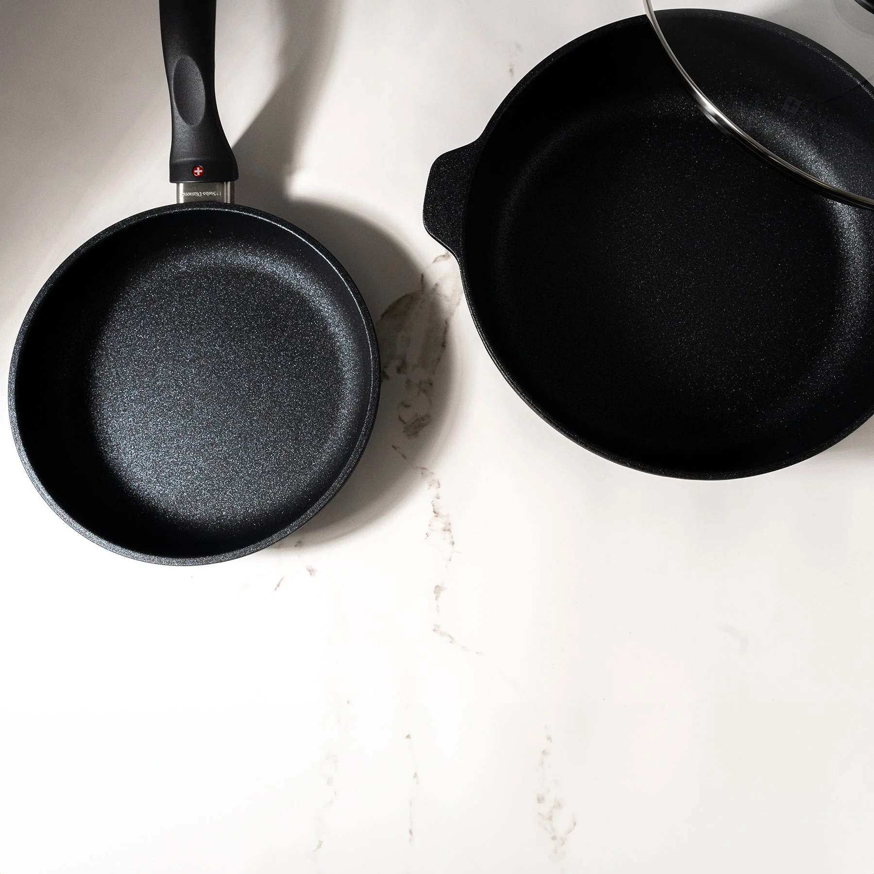 XD Nonstick 8" Fry Pan and 3.8 qt Saute Pan with Glass Lid Set - Image 3