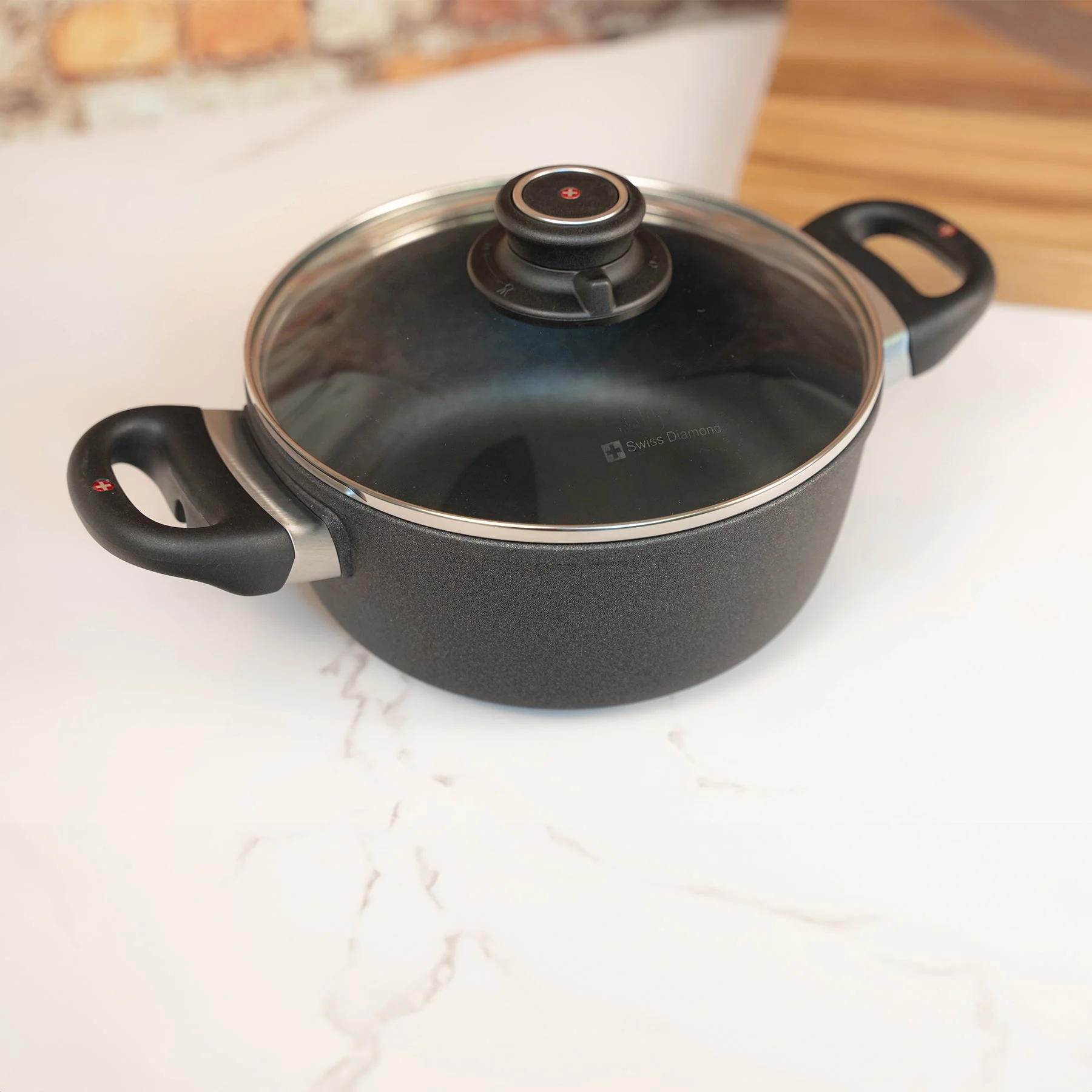 XD Nonstick Casserole with Glass Lid - Induction - Image 3