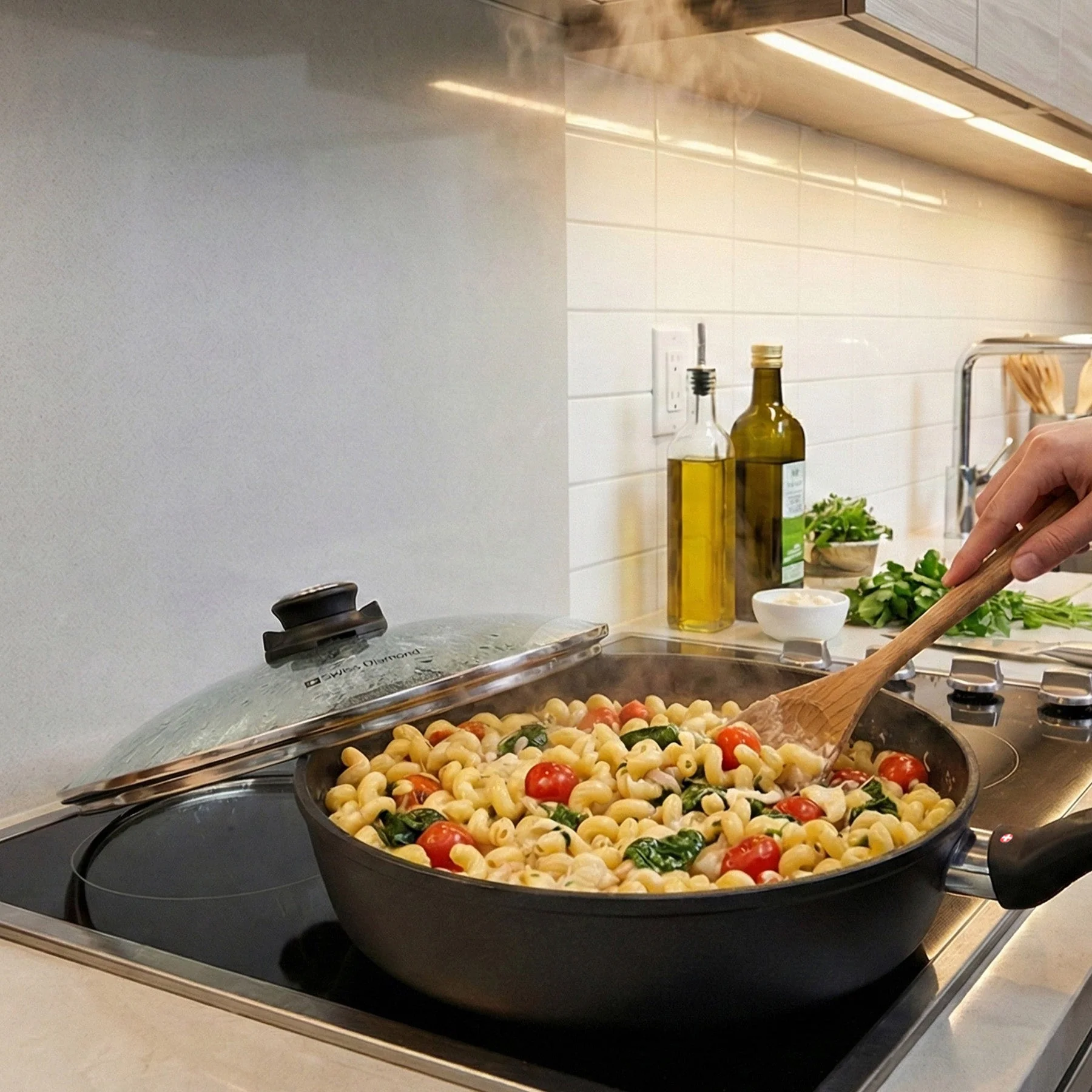 XD Nonstick Saute Pan with Glass Lid - Image 2
