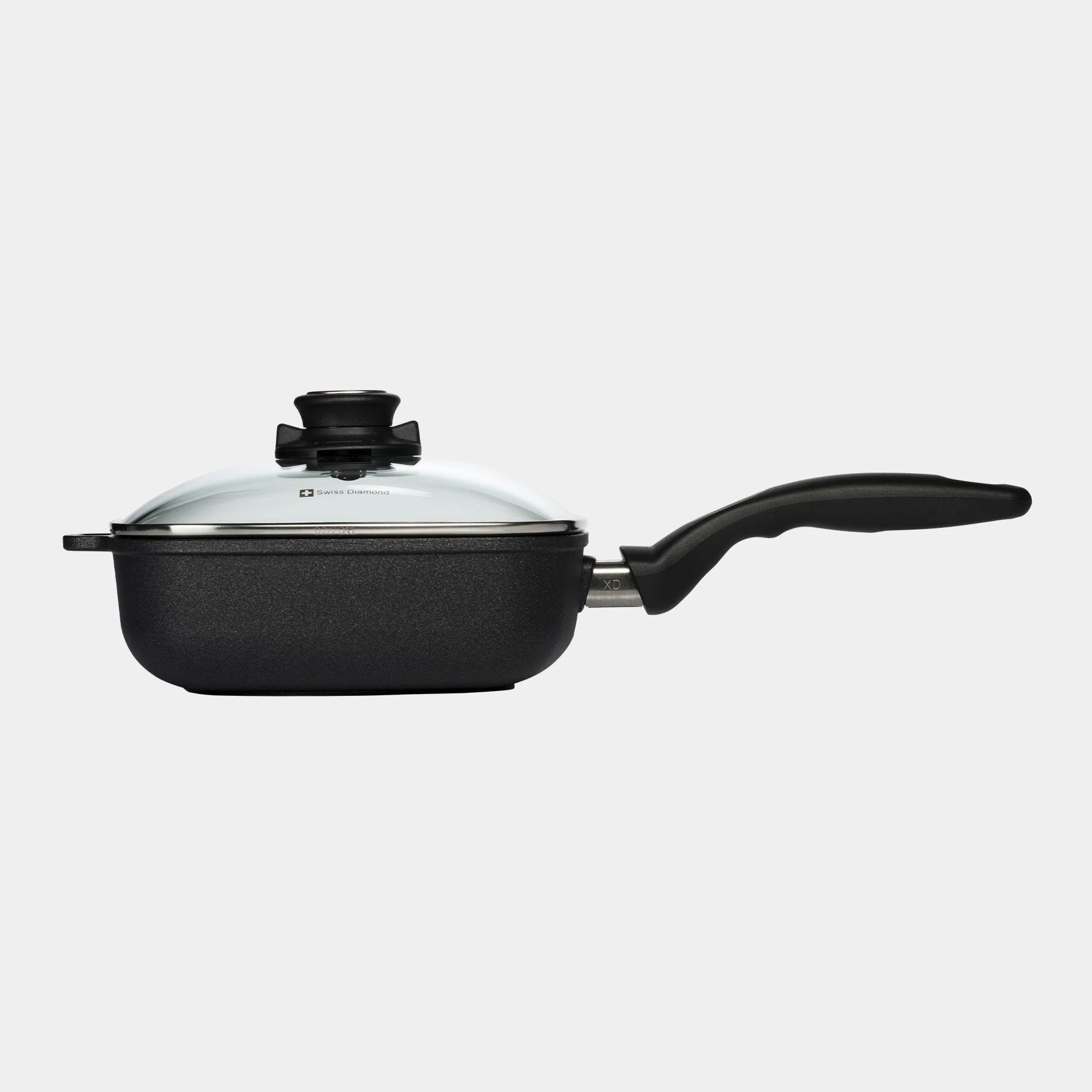 XD Nonstick Square Saute Pan with Glass Lid - Image 2