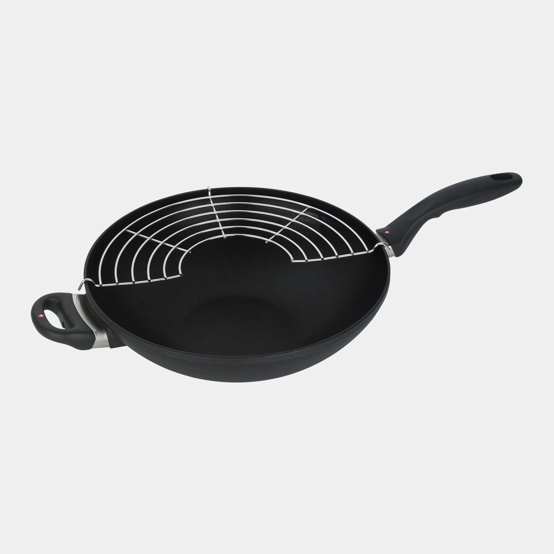 XD Nonstick Wok with Glass Lid - Induction - Image 5