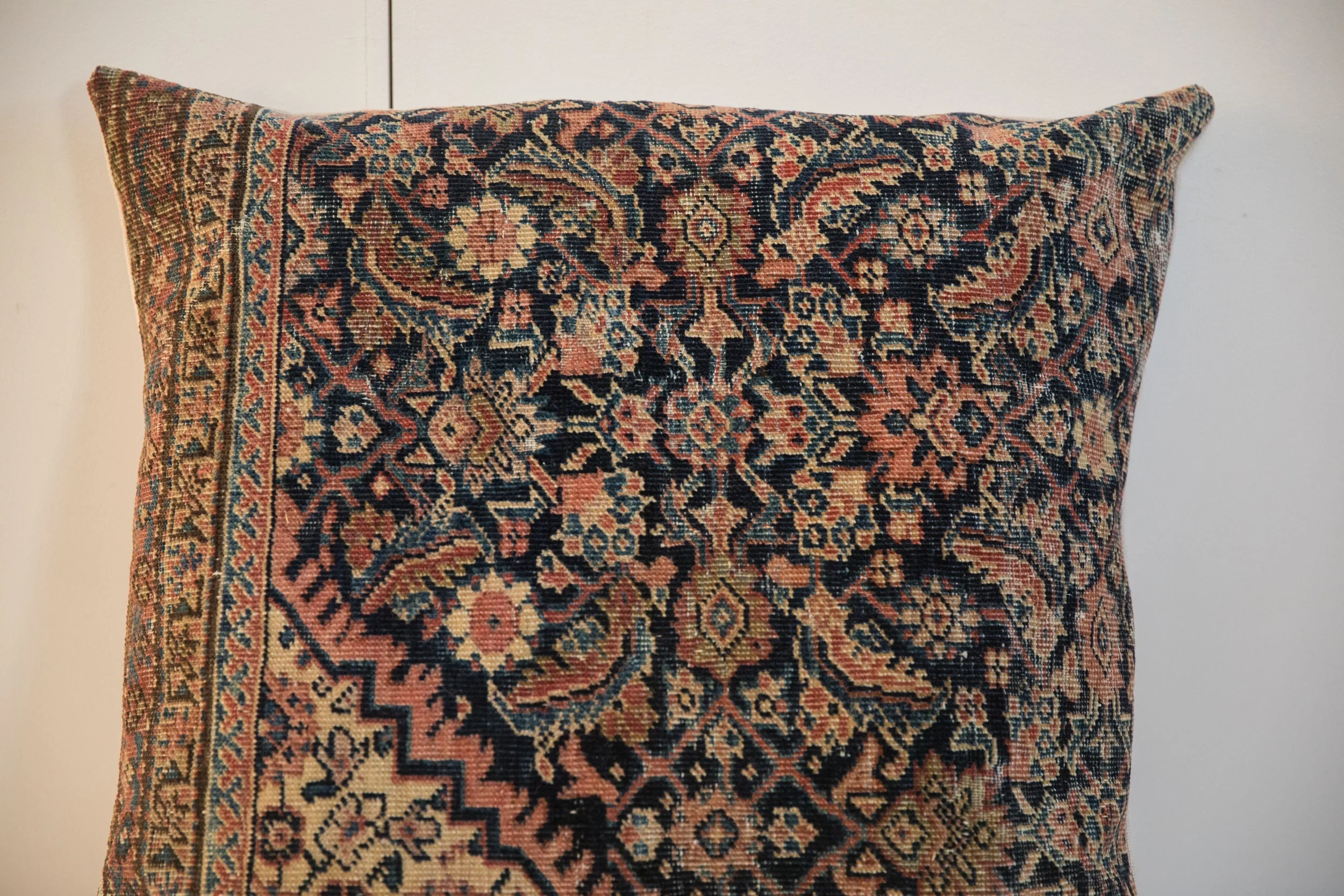 XL Vintage Rug Fragment Pillow 24x24 - Image 3