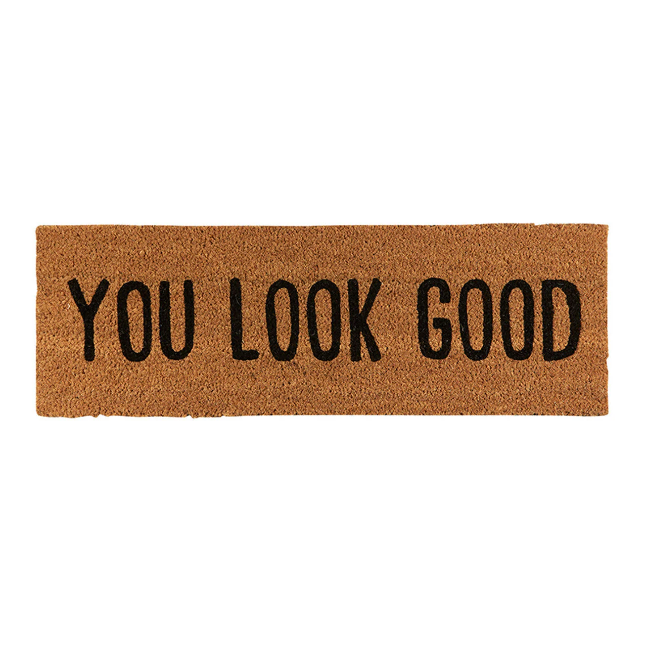You Look Good Coir Door Mat | Welcome Outdoor Indoor Rug | 30" x 10" - Image 2