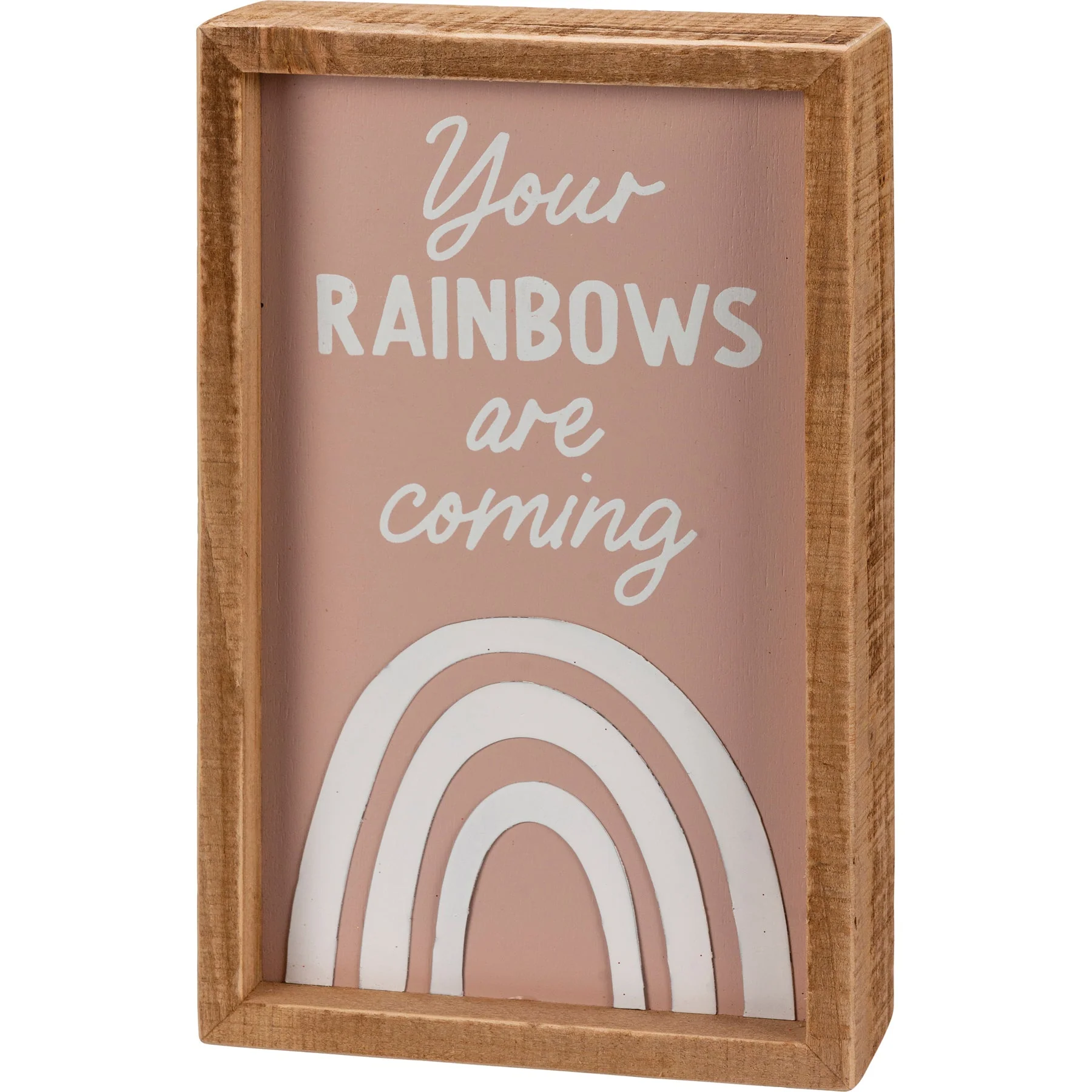 Your Rainbows Are Coming Inspirational Gift | Decor Sign and Tea Towel Bundle - Image 3