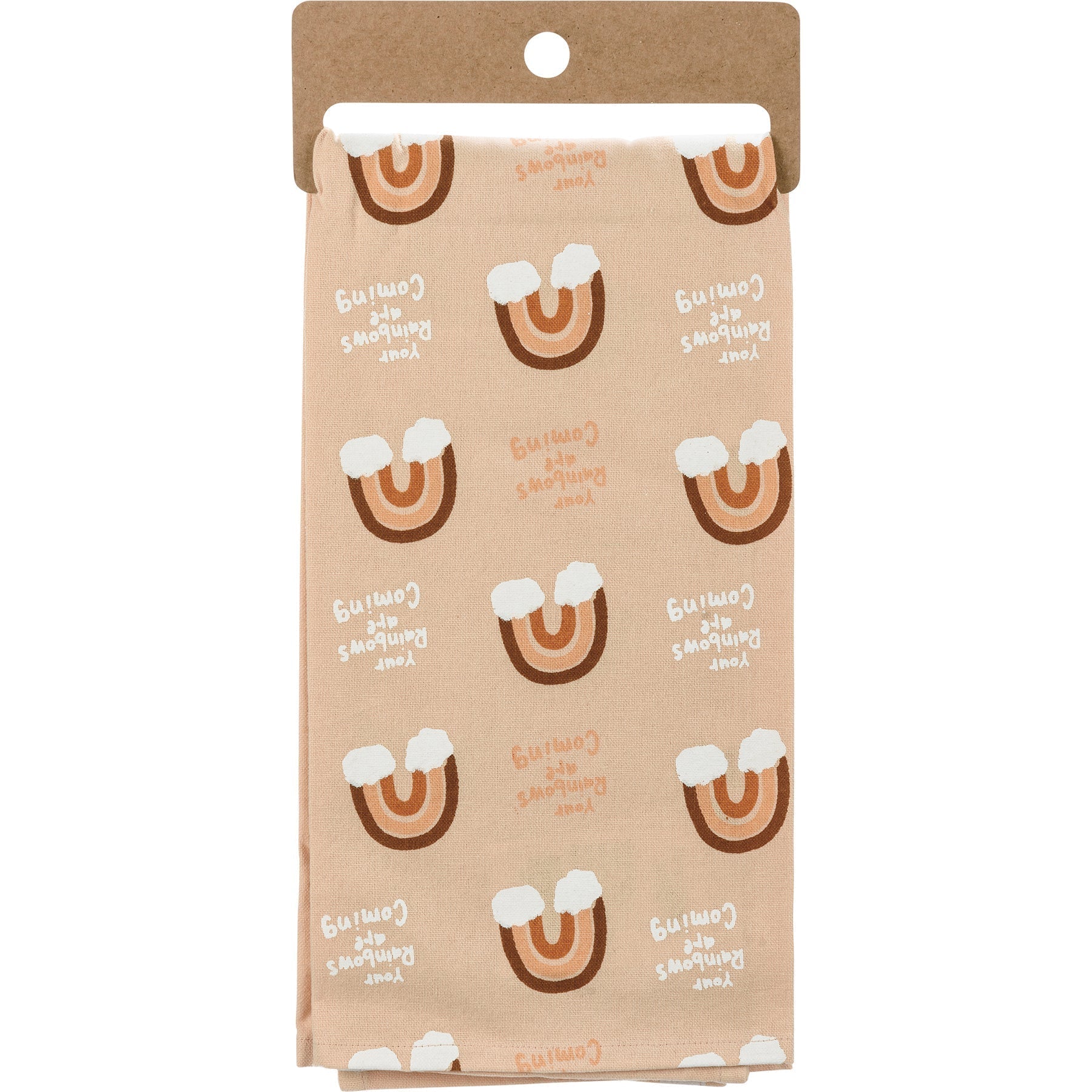 Your Rainbows Are Coming Inspirational Gift | Decor Sign and Tea Towel Bundle - Image 5