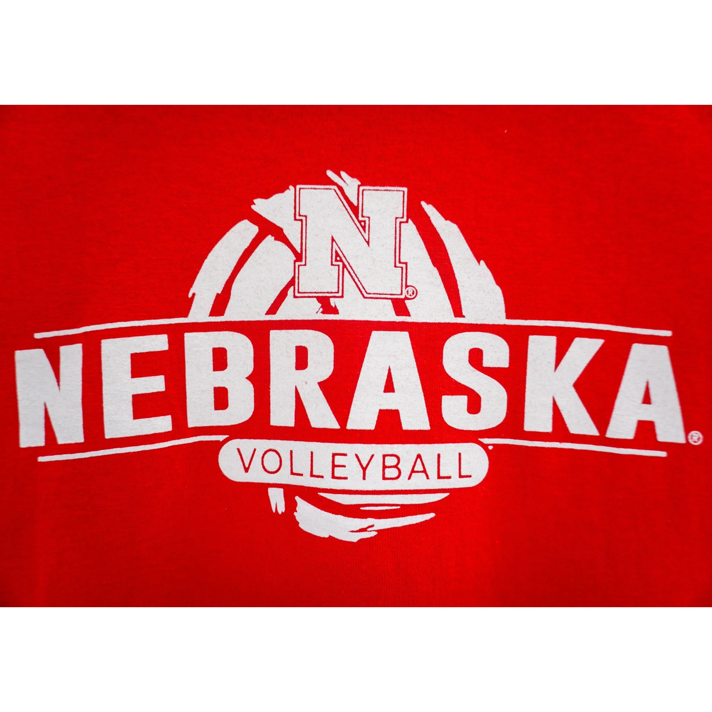 Youth Nebraska Volleyball T-Shirt | Red | Multiple Sizes | Lou's Sporting Goods | 25N7YBT - Image 2