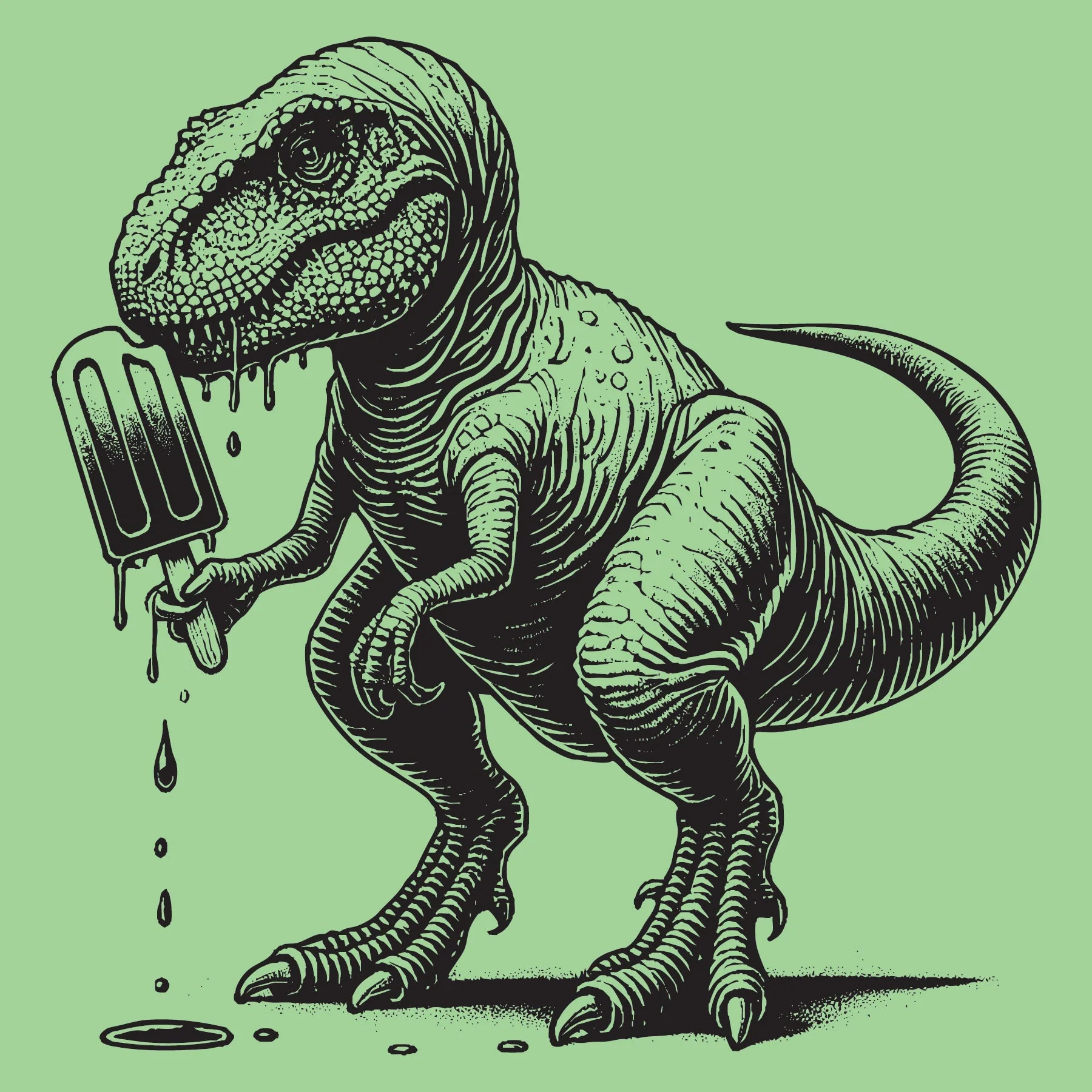 Youth T-Rex Popsicle T-Shirt | Multiple Sizes | The Hex + The Hive - Image 2