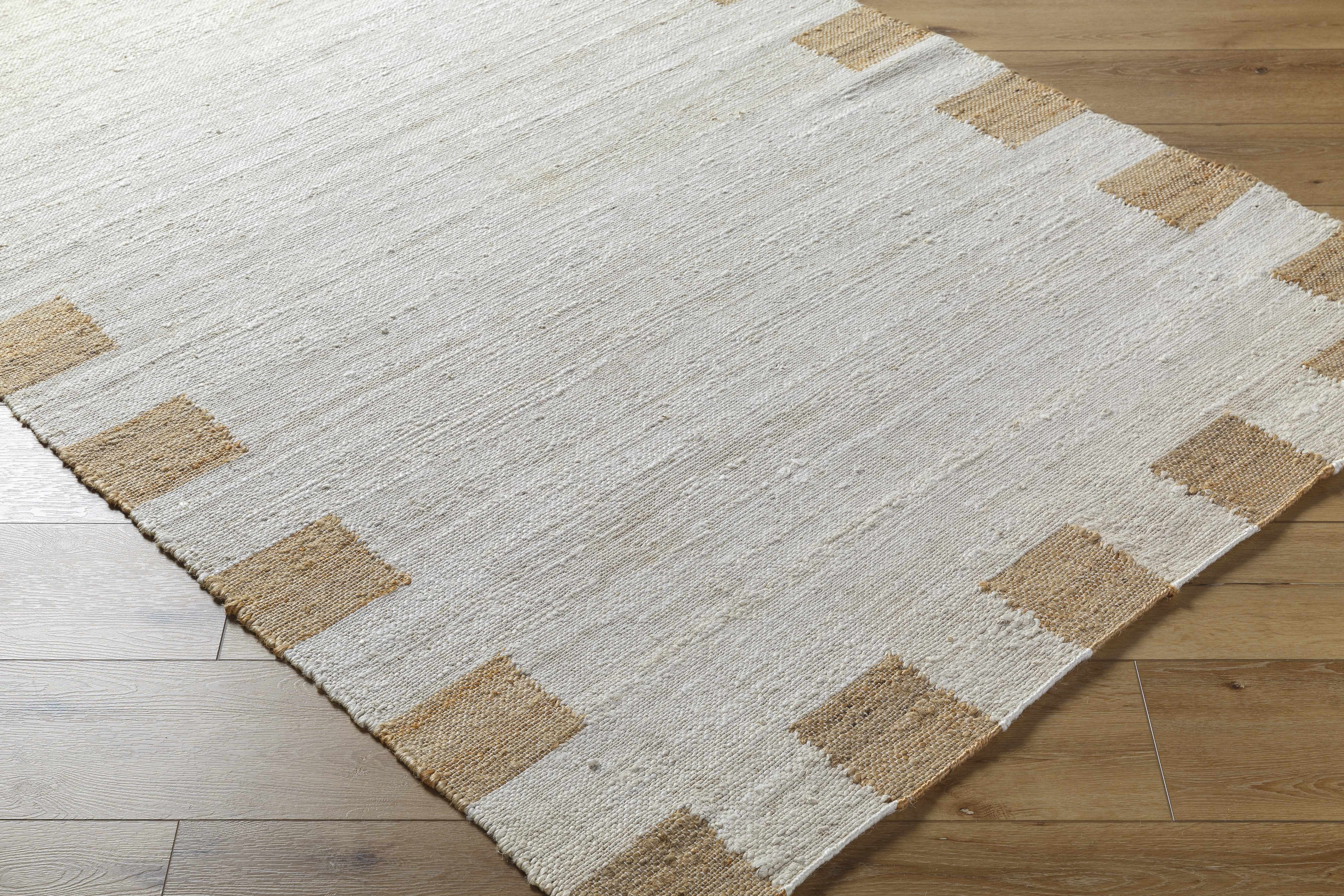 Yuval Dotted Bordered Jute Carpet - Image 3