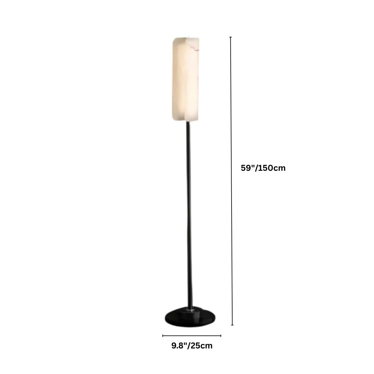 Zazu Alabaster Floor Lamp - Image 11