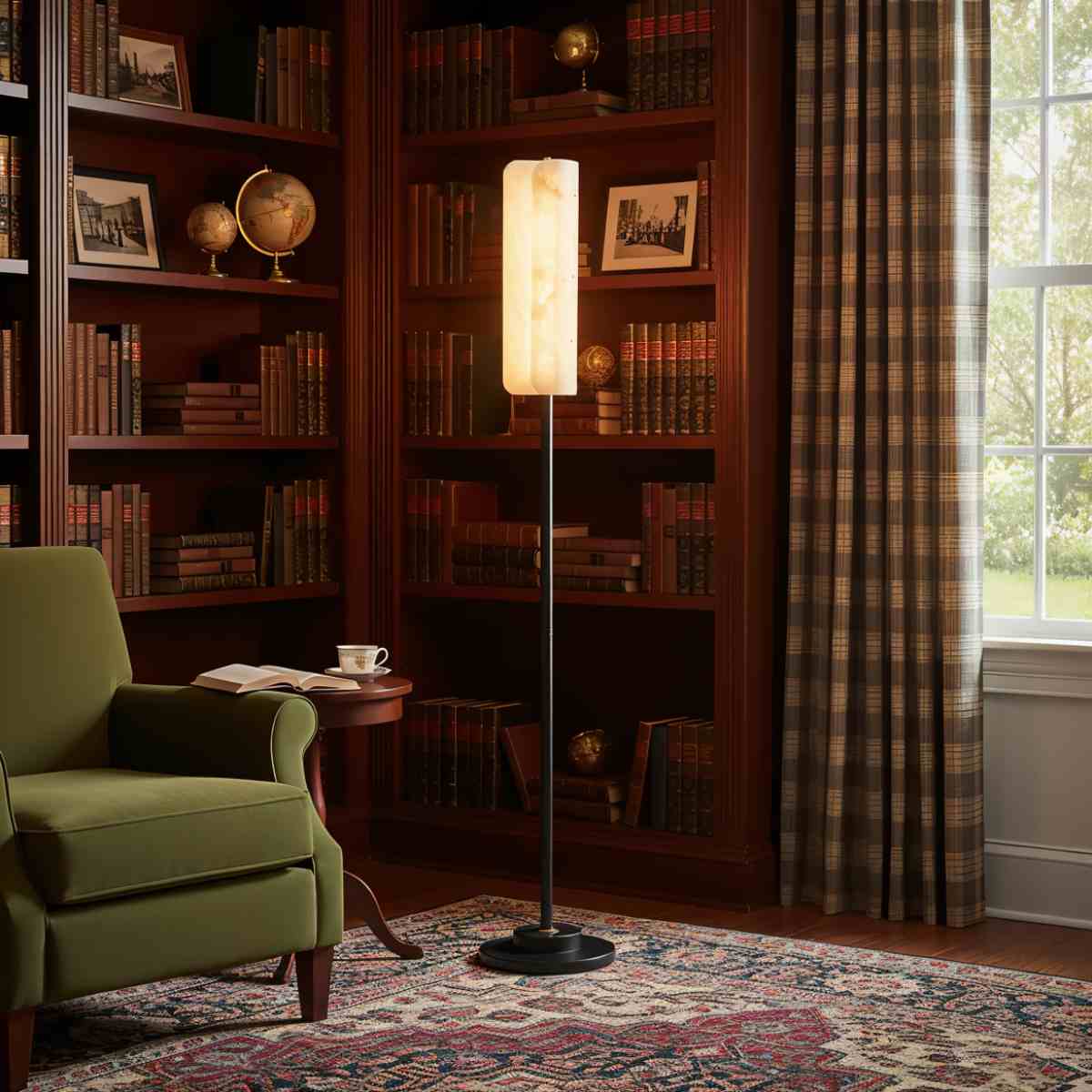 Zazu Alabaster Floor Lamp - Image 3