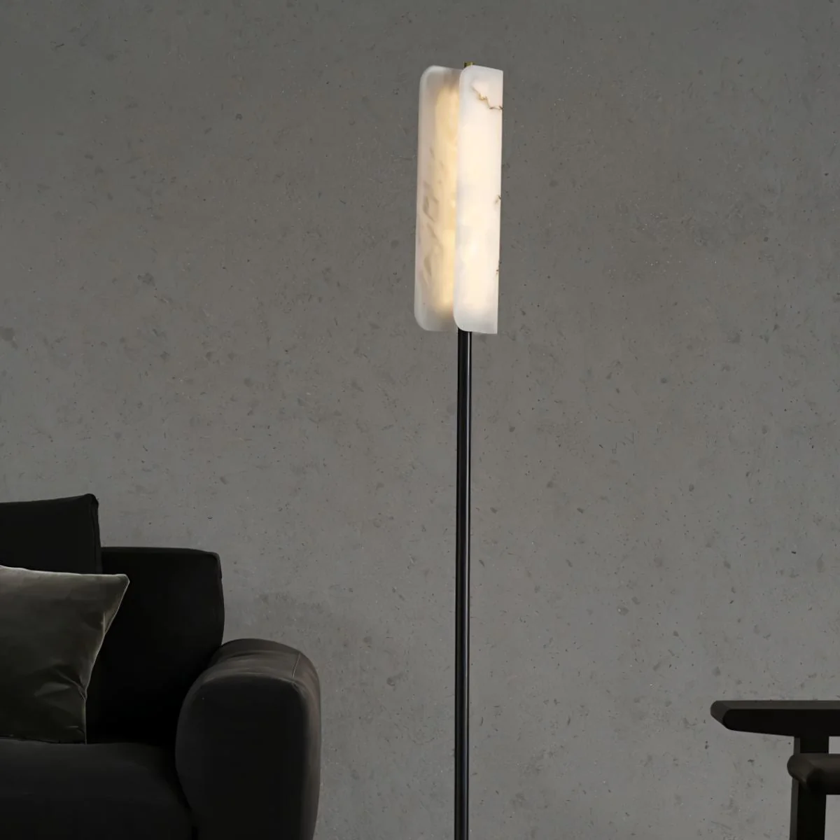 Zazu Alabaster Floor Lamp - Image 5