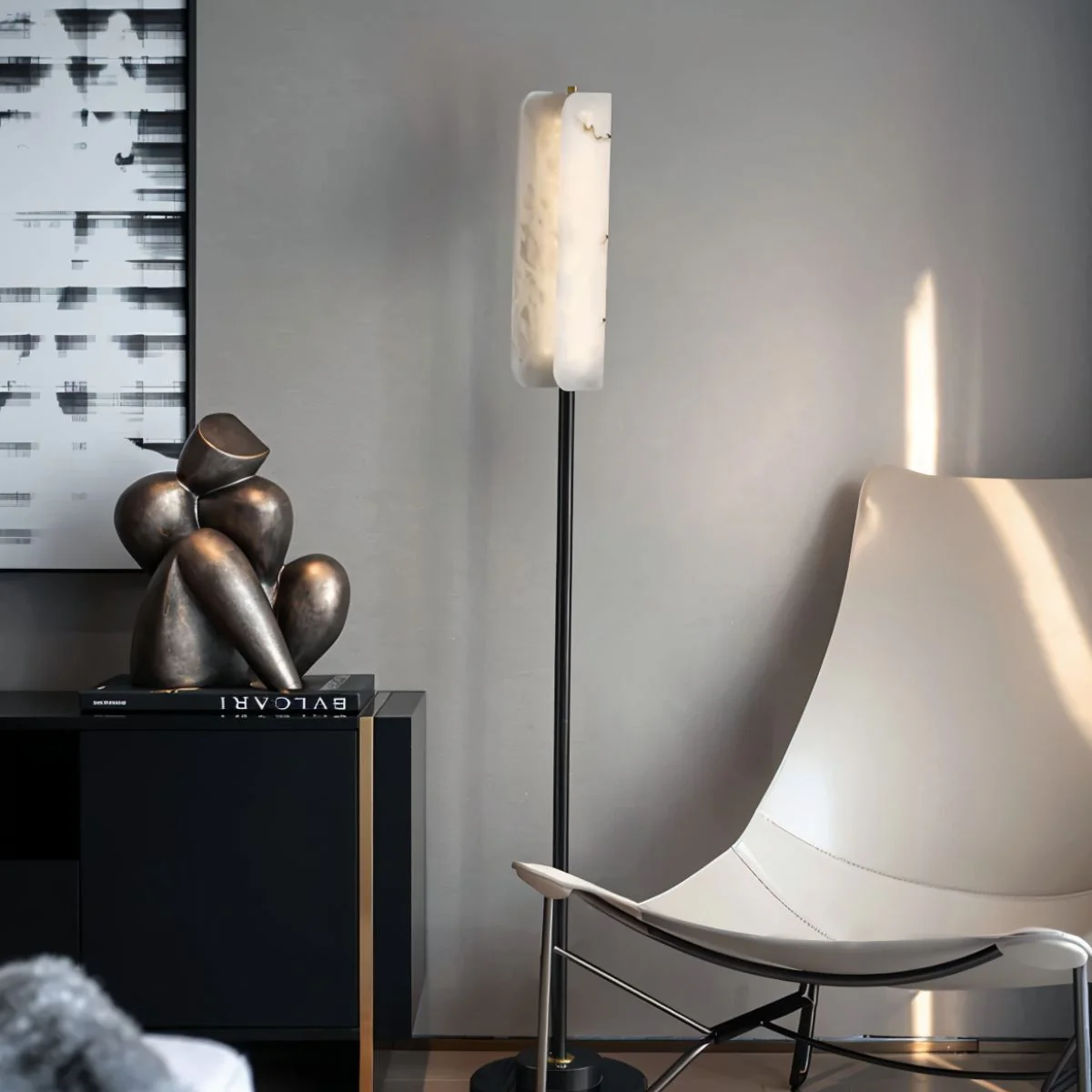 Zazu Alabaster Floor Lamp - Image 6