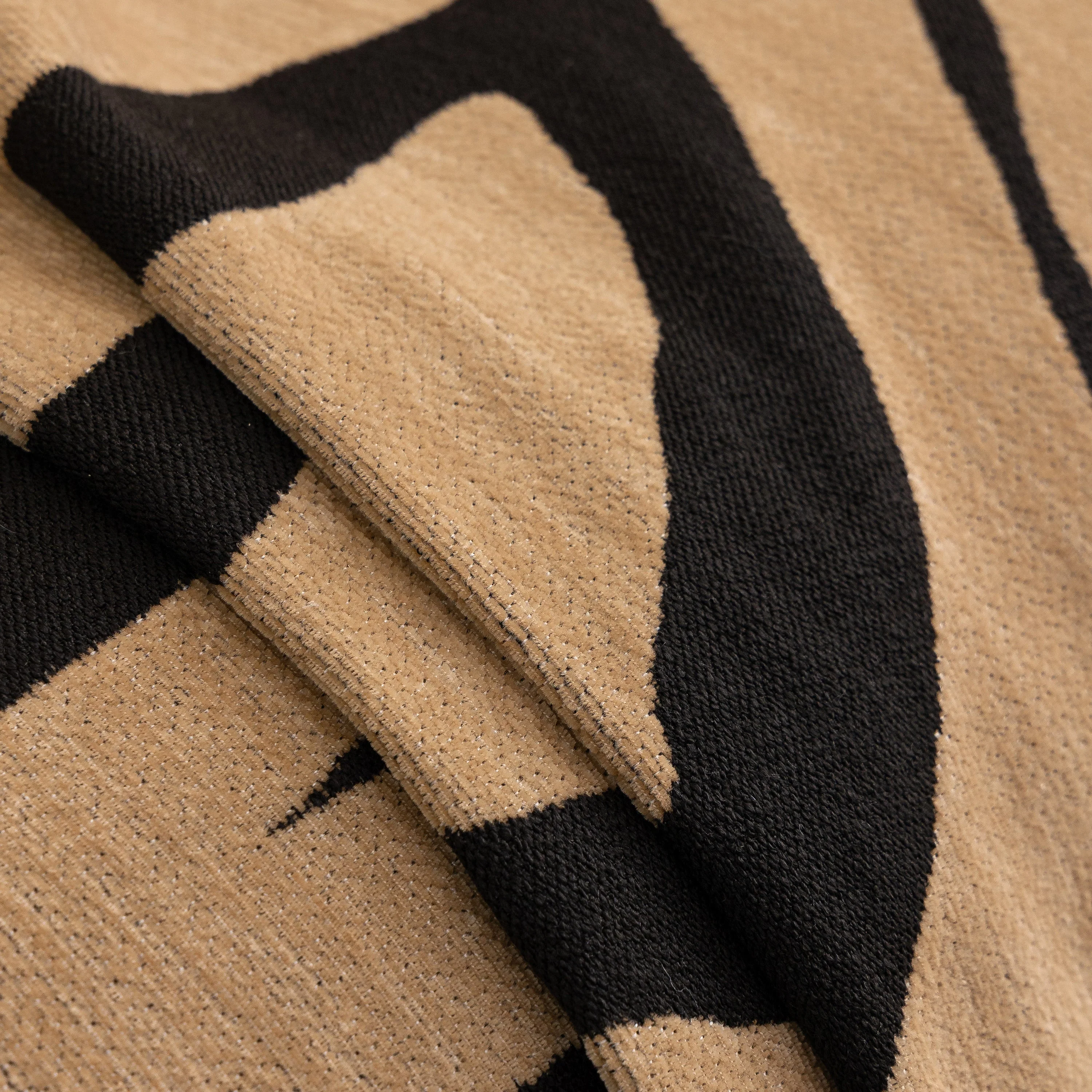Zebra Striped Chenille Throw Sofa Cover Full-Cover Decorative Furniture Slipcover - Image 58