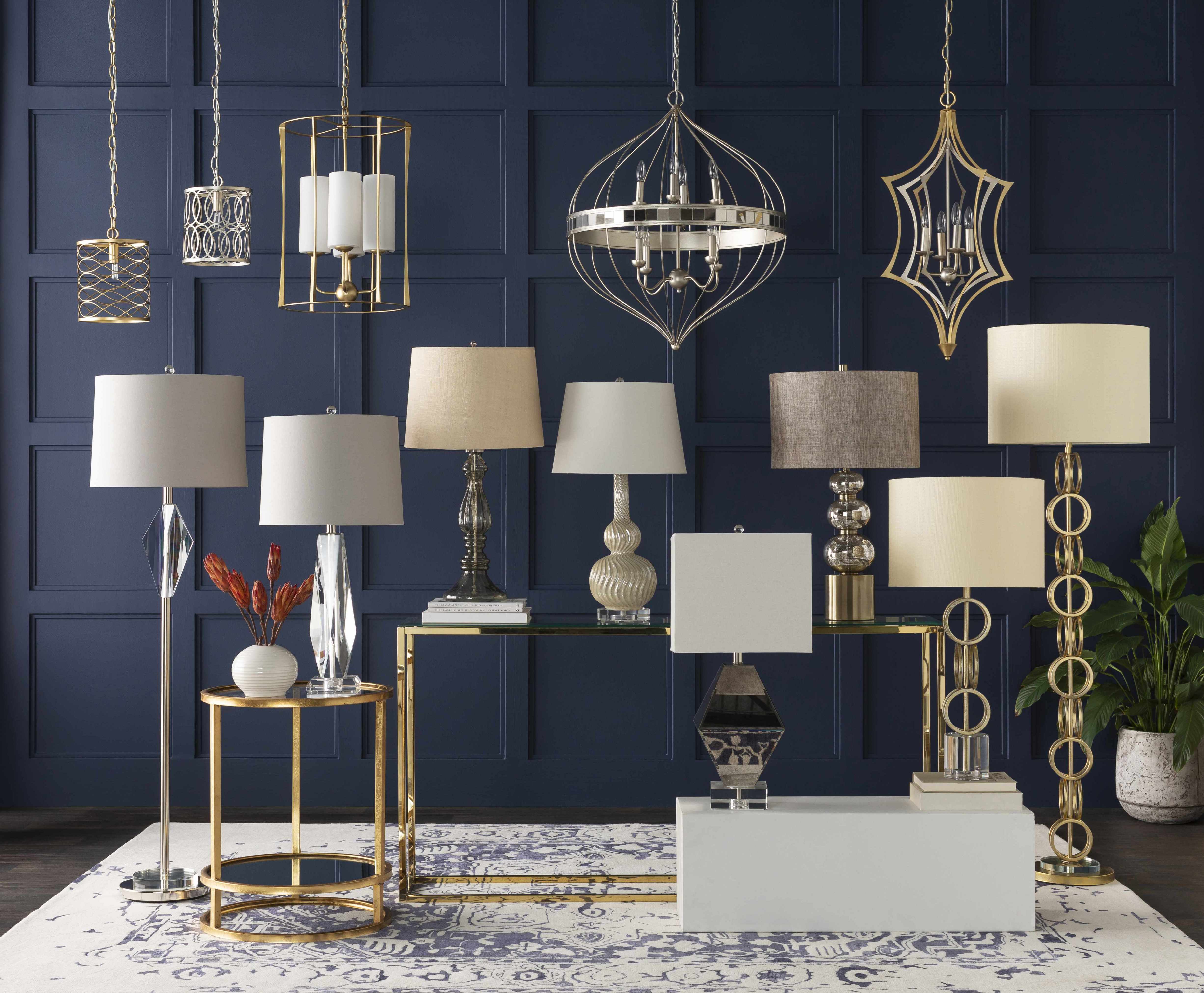 Zell Gold Crystal Table Lamp - Image 2