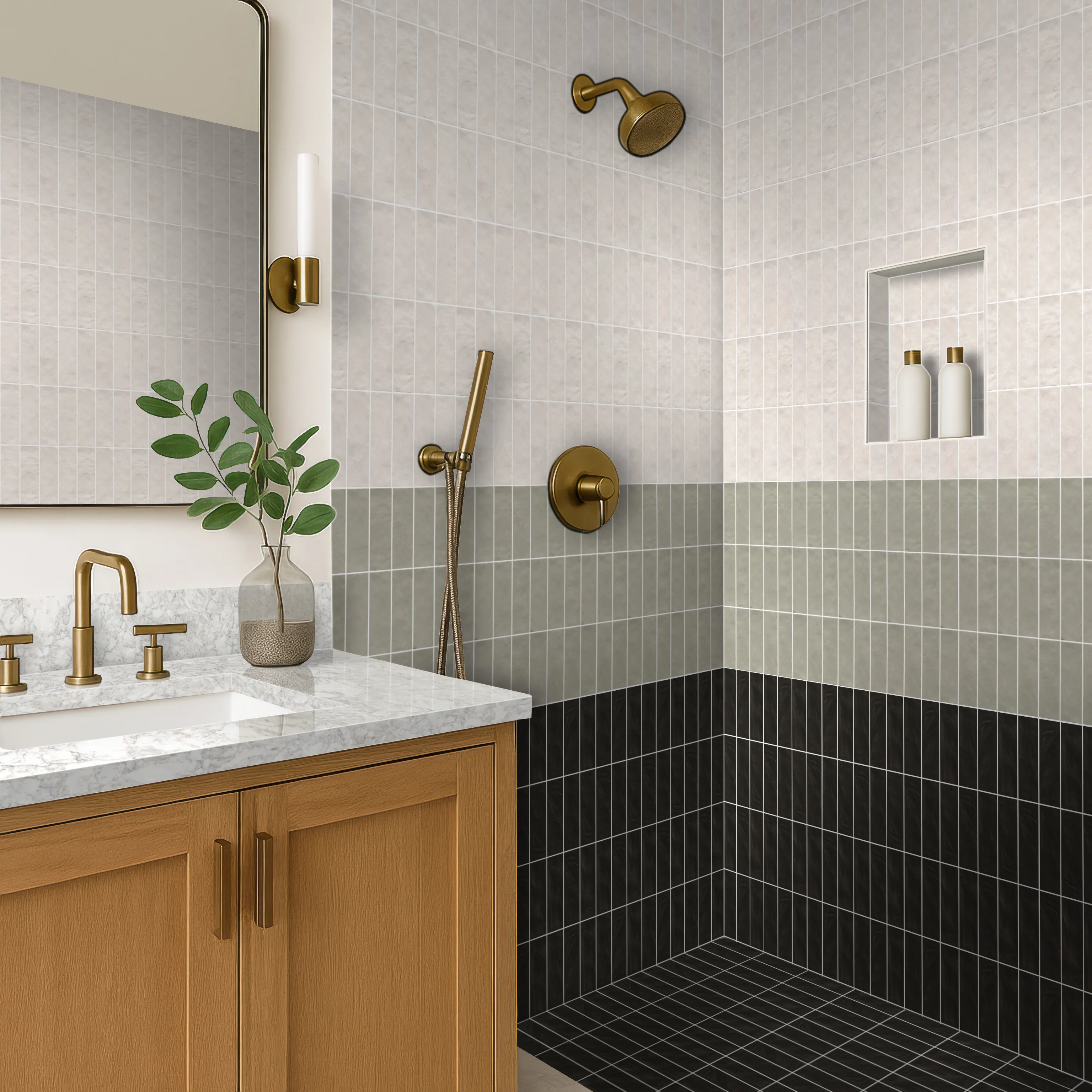Zest Star Zellige Look Satin Ceramic Wall Tile - MSI Collection - Image 4